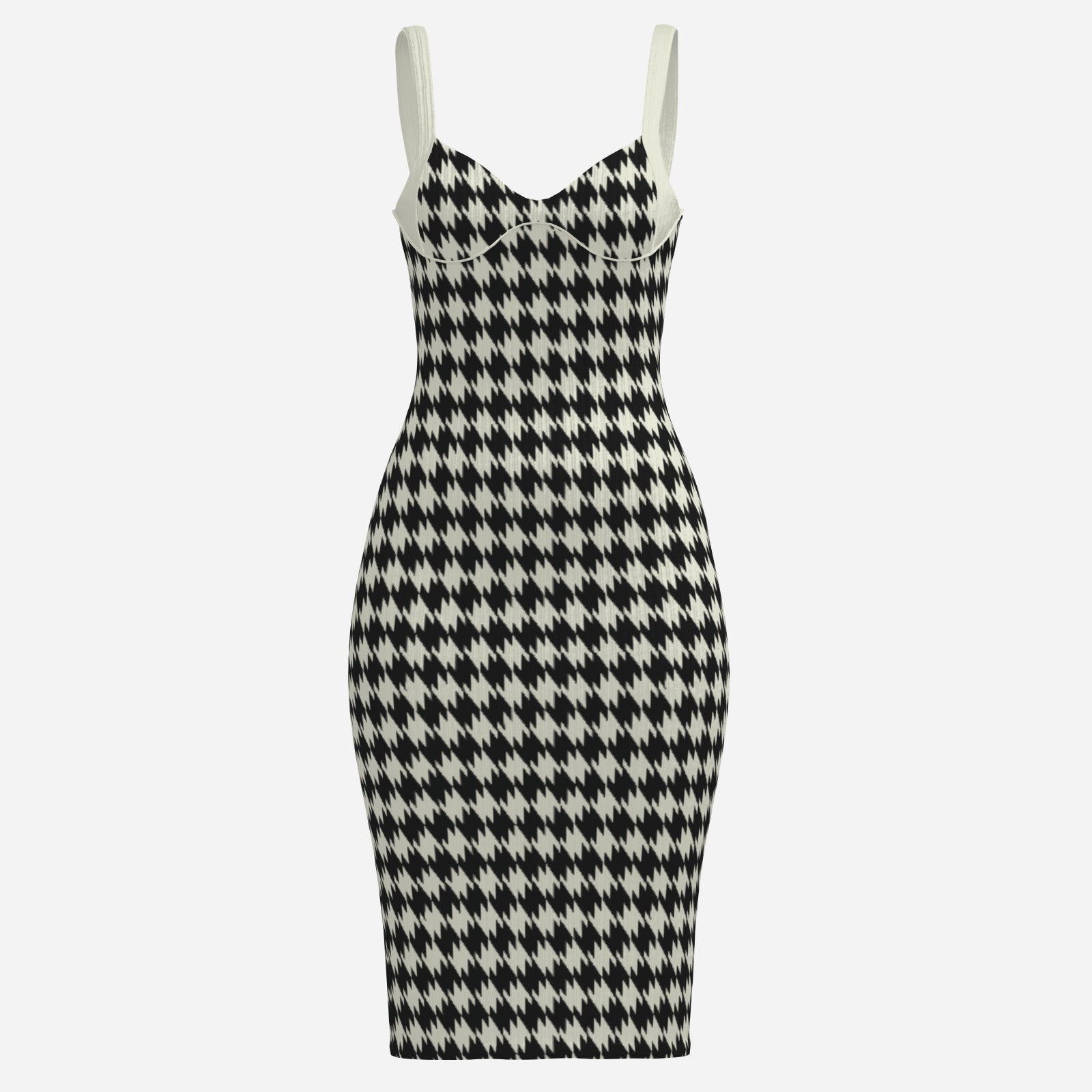 Vintage-Inspired Houndstooth Sheath Dress