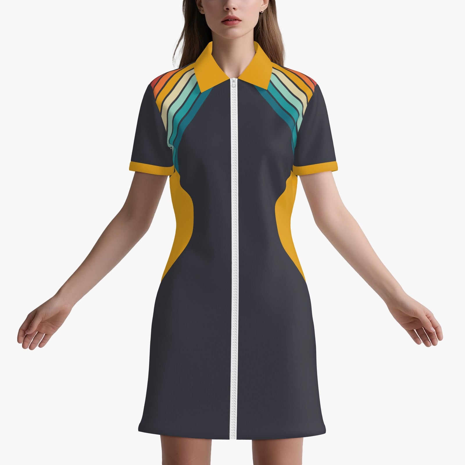 60s 70s Dress Style | 60s Mod Mini Dress |60s Gogo Mini Dress