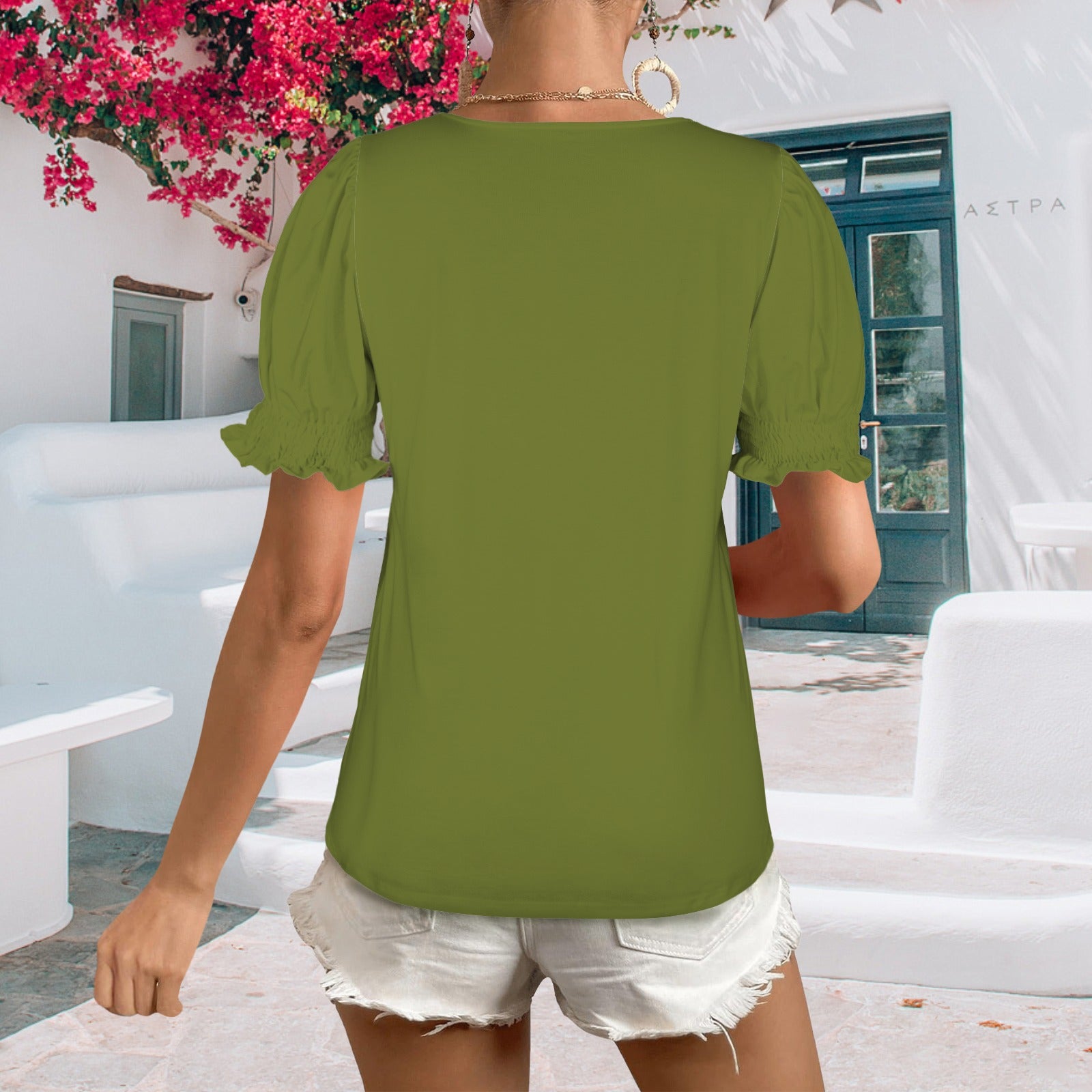 Olive green Babydoll Tshirt