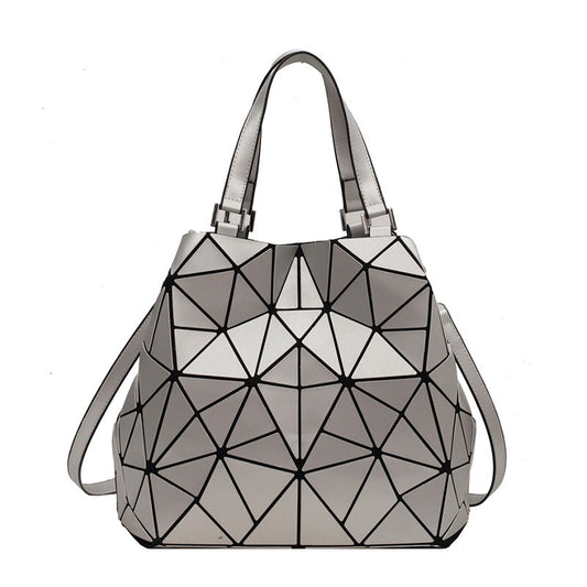 Geometrische Handtasche, Schultertasche, High-Fashion-Handtasche, Textur-Handtasche