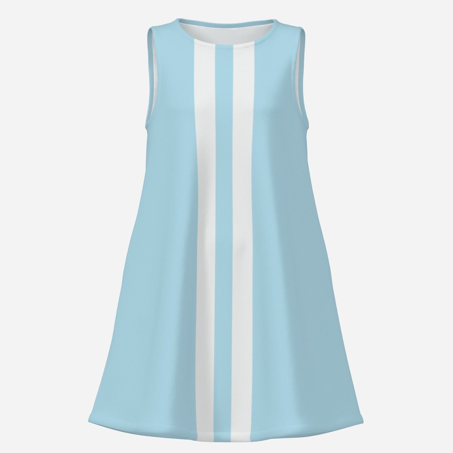 60s Dress Style | Light Blue Mod Mini Dress | Retro GoGo Tent Dress | 60s Sleeveless Vintage Style Dress