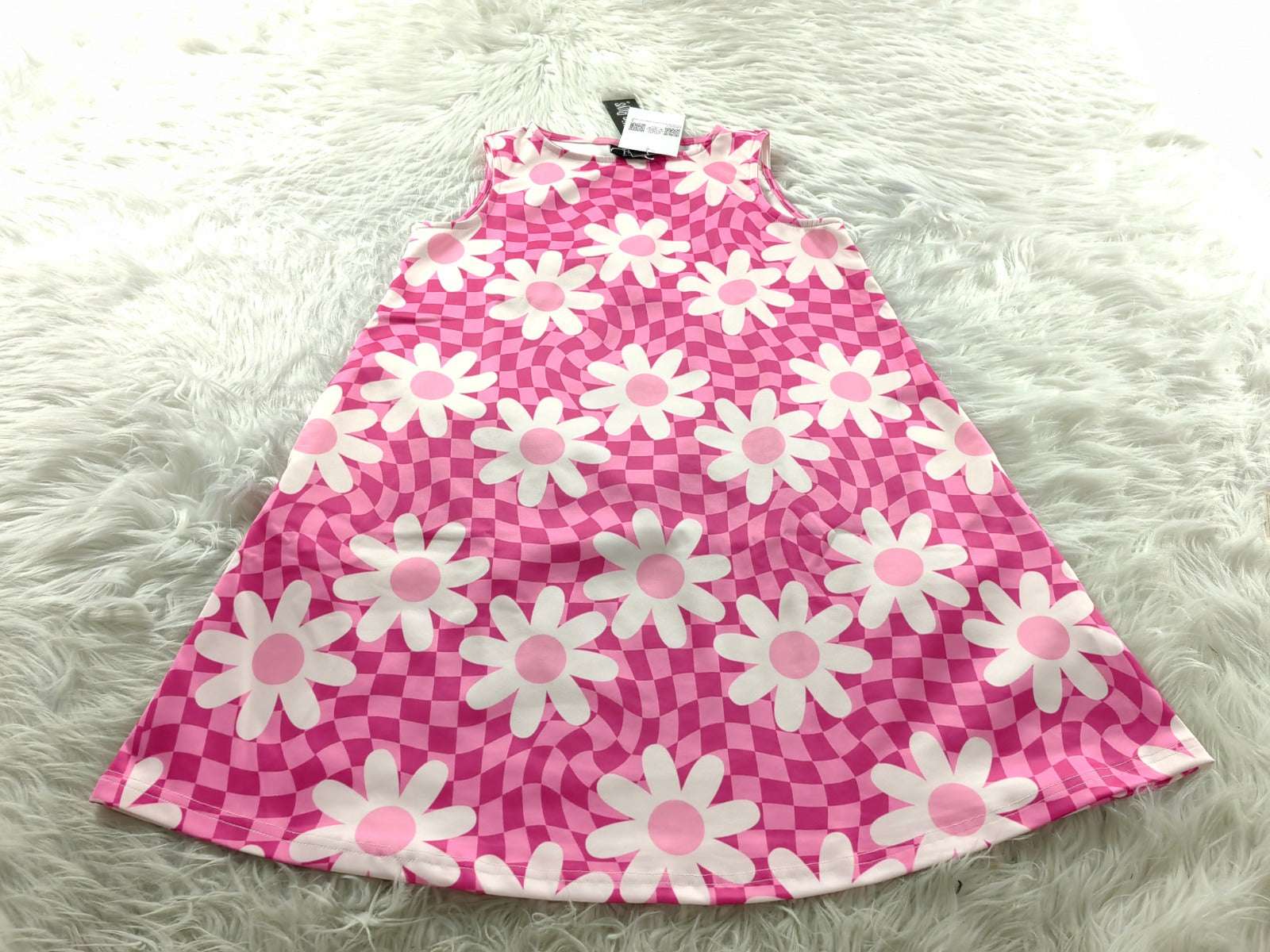 60s Dress Style, Pink 60s style Mod mini dress, Pink Vintage 60s style Dress, Pink Floral Tent Dress