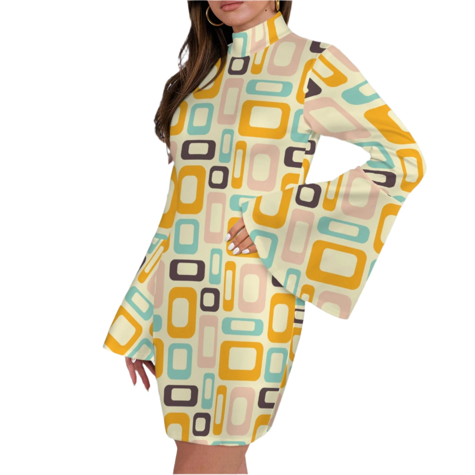 Mod dress, geometric space age Dress