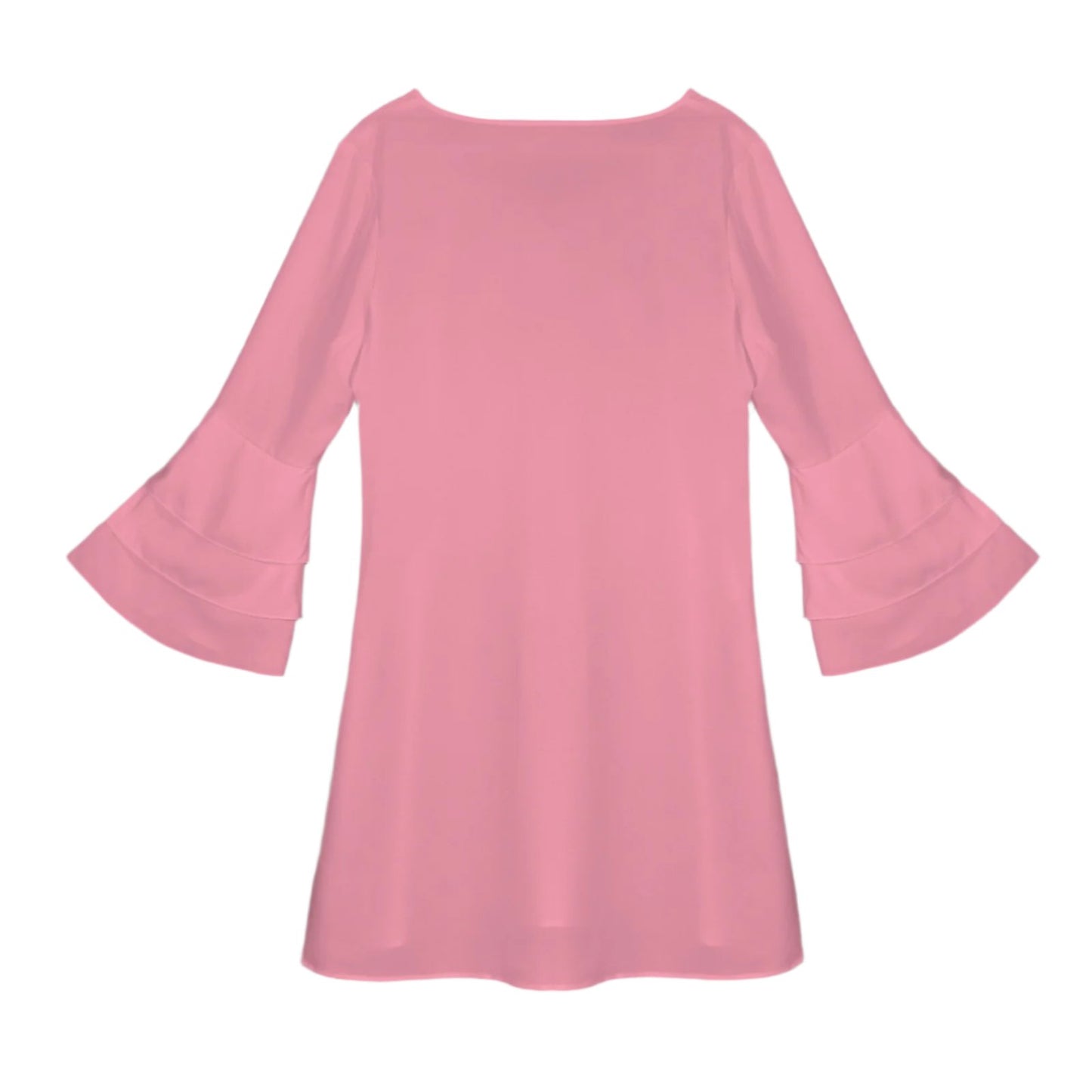 Pink Tier bell Sleeve Dress