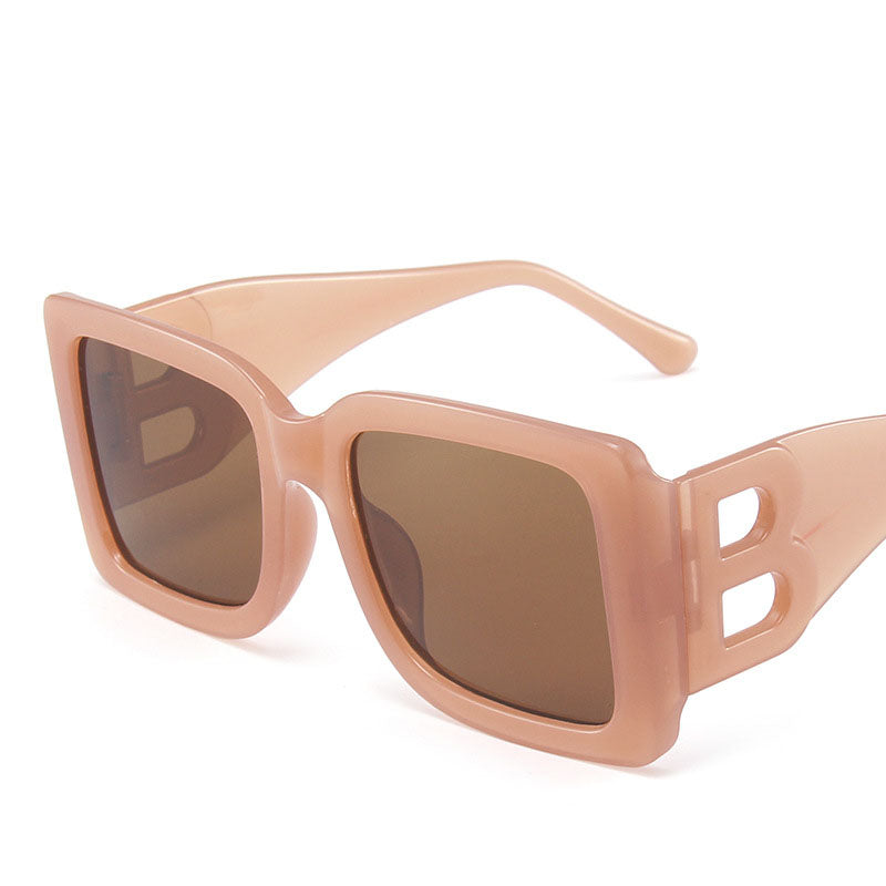 Women's Large Square Sunglasses, Modern Retro Style Sunglasses, High Fashion Square Sunglasses