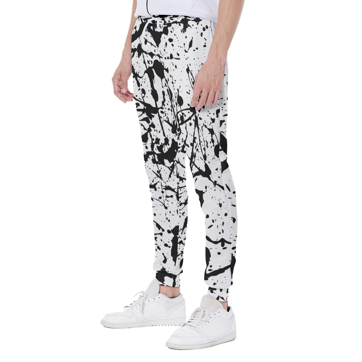 Unisex Eco Sweatpants | Abstract Paint Splash Design | Punk Rock Sustainable Style Pants