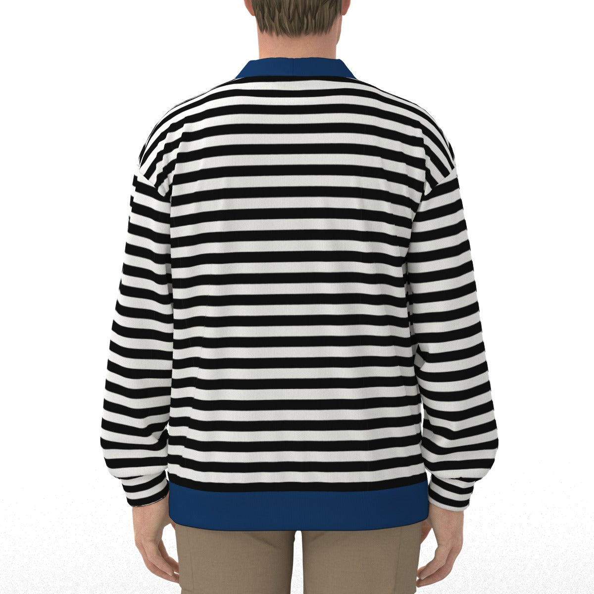 Blue Black Stripe Cardigan