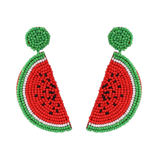 Wassermelonen-Ohrringe, Zitronen-Ohrringe, Obst-Ohrringe, Ohrhänger