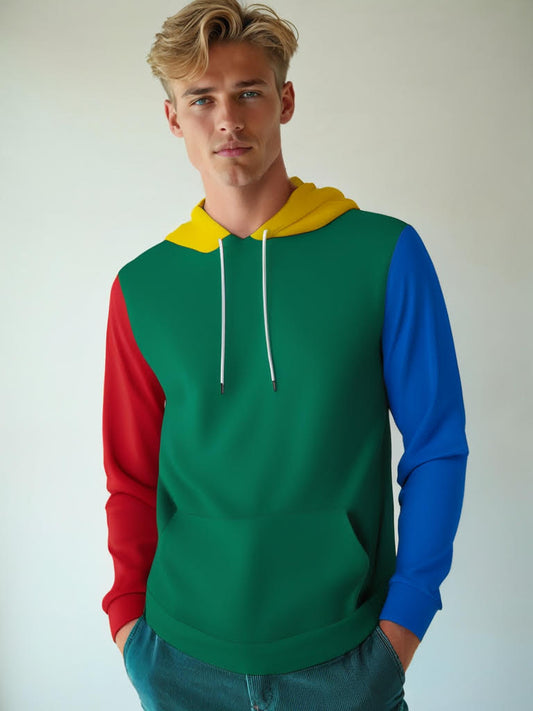 Unisex Eco-Friendly Hoodie | Color Block Hoodie | Sustainable Hoodie for Men & Women