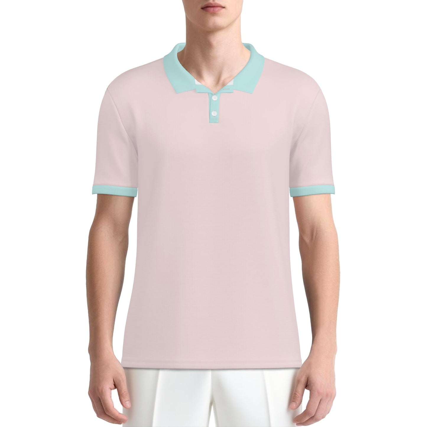 Two Tone Pink Polo Shirt | UPF 50+ Sun Protection Unisex Polo