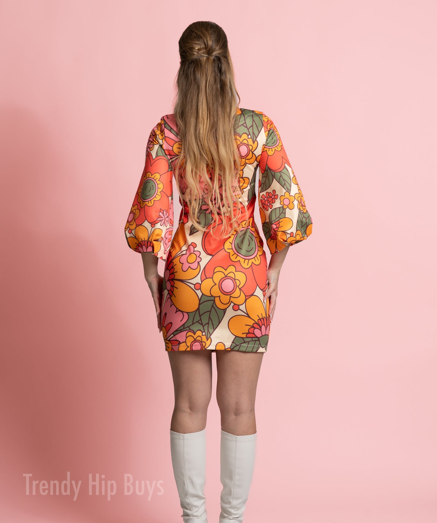 Robe Mod, Robe de style années 60 70, Robe rétro, Robe Shift des années 60, Robe florale, Robe de style années 60, Robe de style années 70, Robe hippie, inspiration vintage