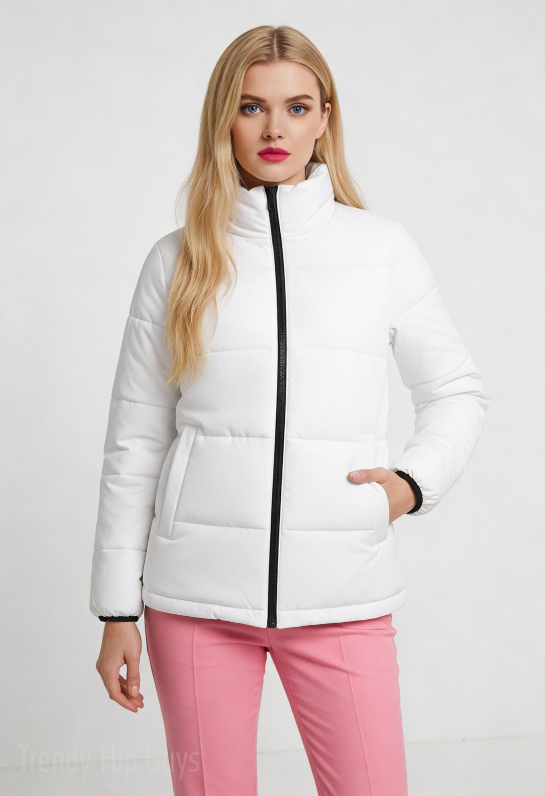 Women's Retro Floral Puffer Jacket | 60s 70s Brown Hippie Winter Jacket | Vintage Mod Cotton Filled Coat