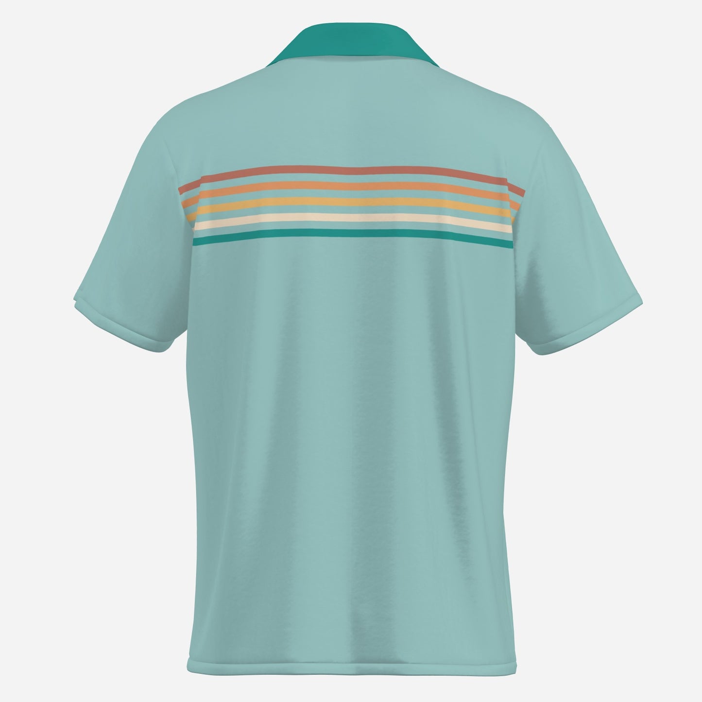 Men’s 50s Style Shirt | Retro Blue Stripe Rockabilly Shirt | Vintage 1950s Shirt Men 