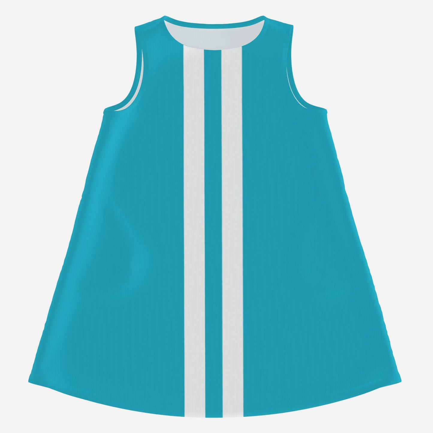 Women's 60s Mod Turquoise Mini Dress | Vintage Inspired Sleeveless Go-Go Tent Dress