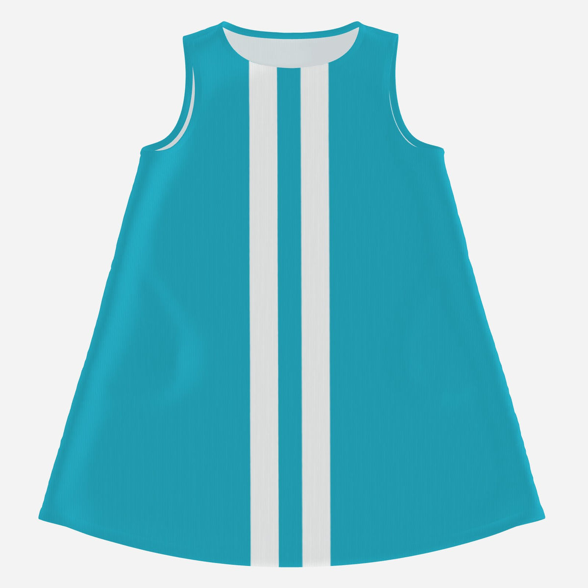 Women's 60s Mod Turquoise Mini Dress | Vintage Inspired Sleeveless Go-Go Tent Dress