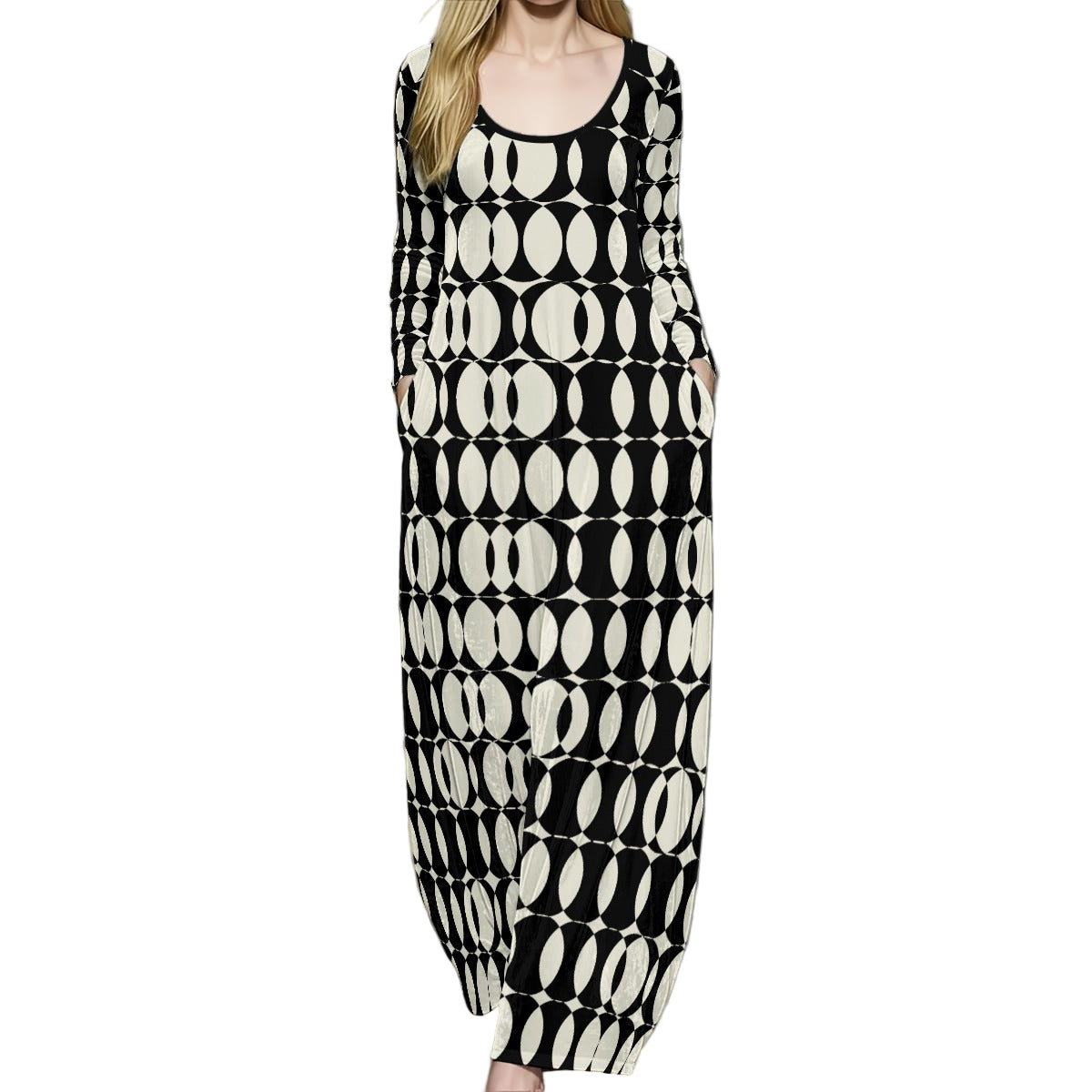 vintage60sstylemaxidress, modstylemaxidress,optartmaxidress,blackbeigemaxidress