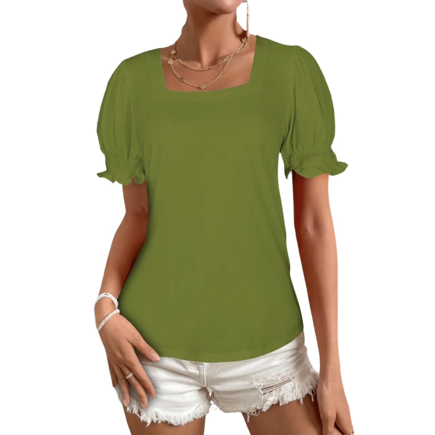 Olive green Babydoll Tshirt