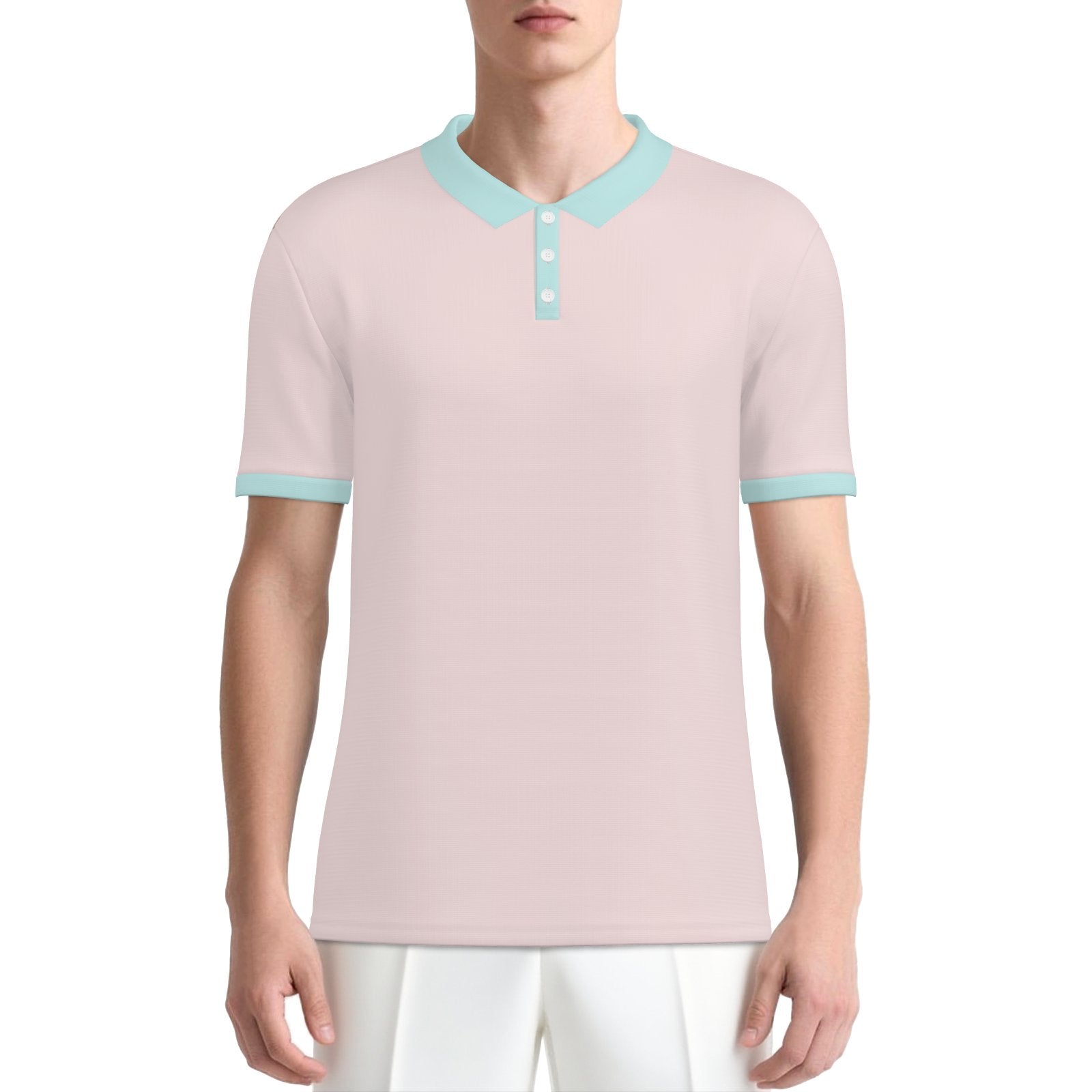 Two Tone Pink Polo Shirt | UPF 50+ Sun Protection Unisex Polo