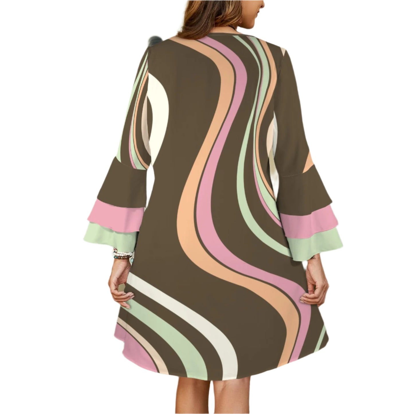 groovybrown70sstyleminidress