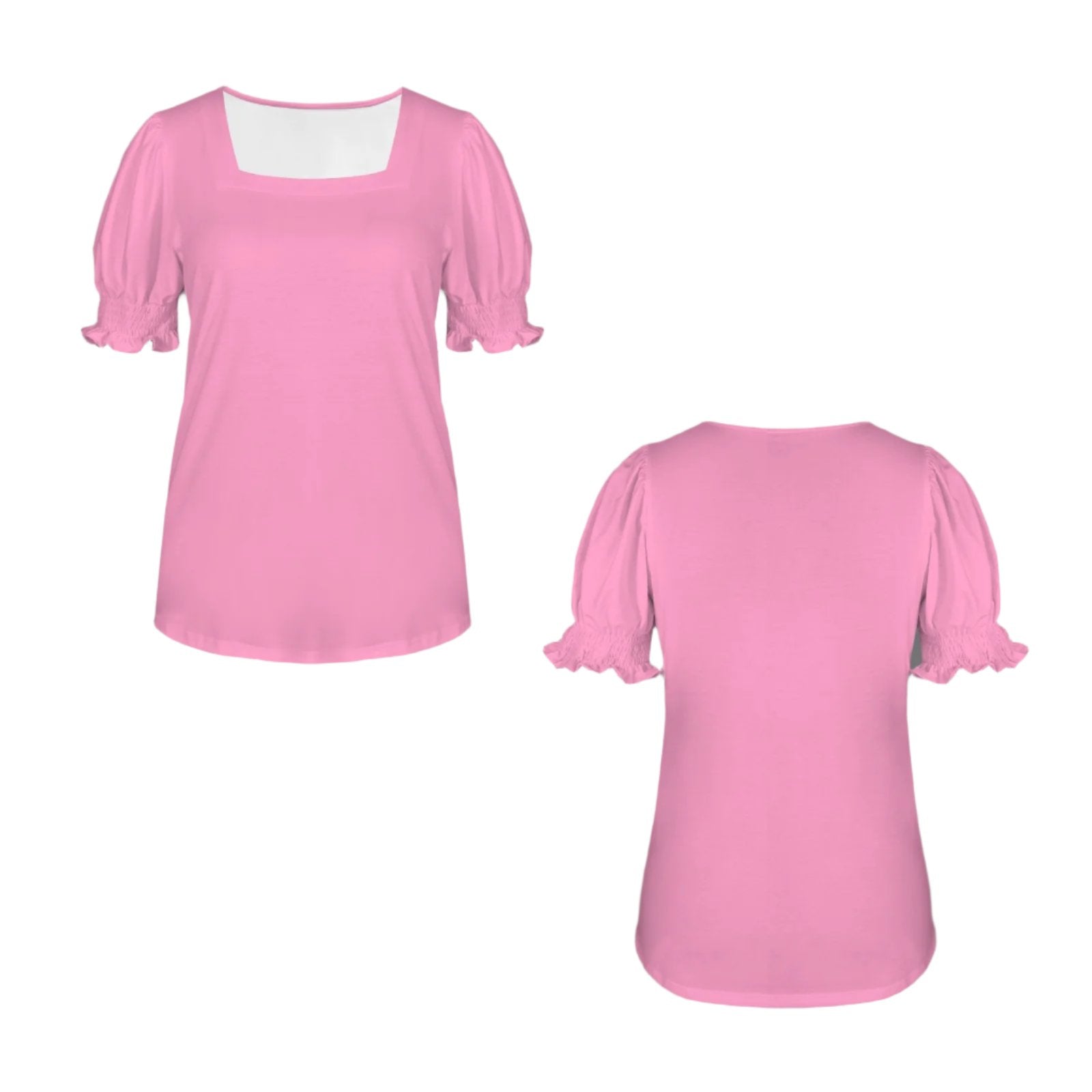 Pink Puff Sleeve Tshirt