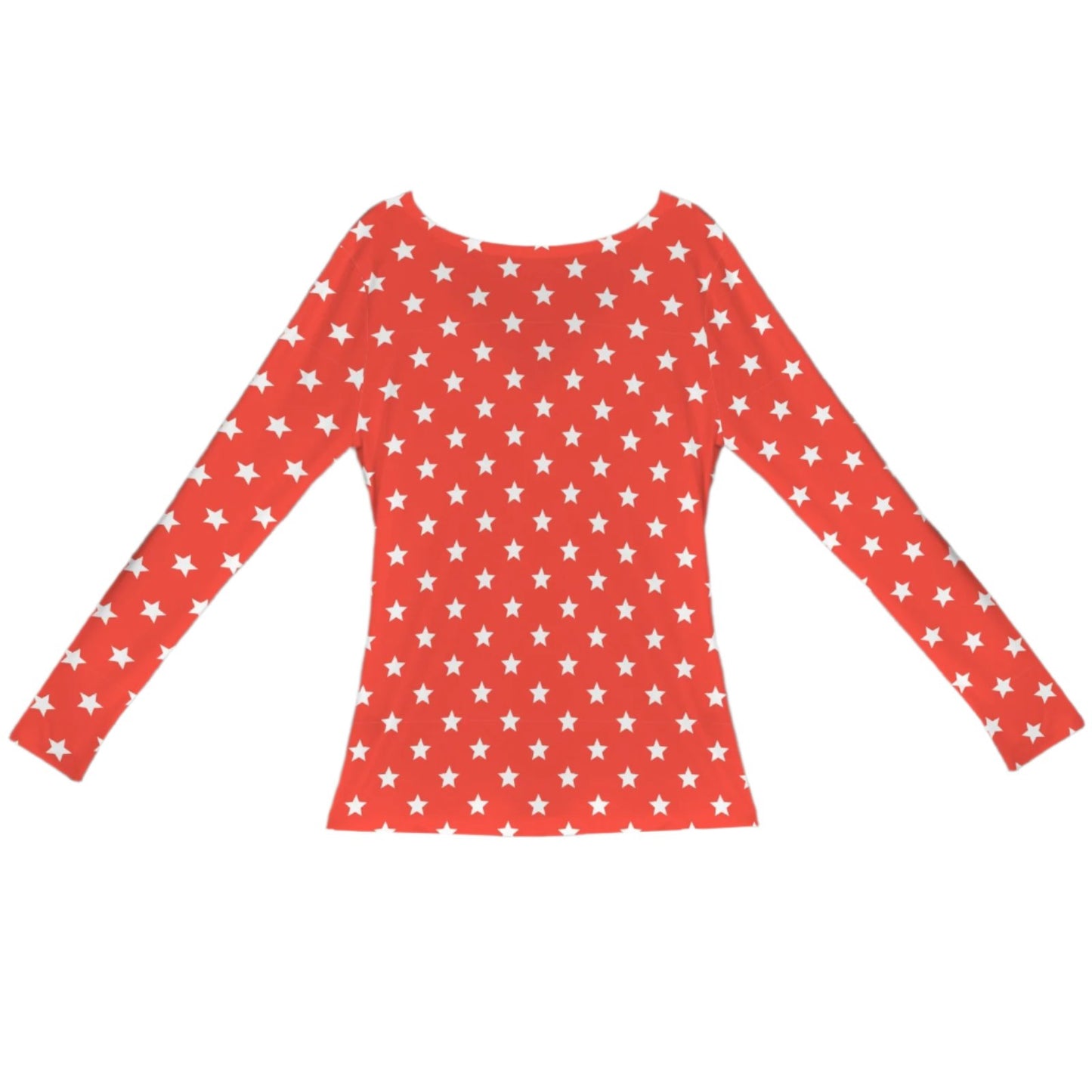 Star Print Ruche Top