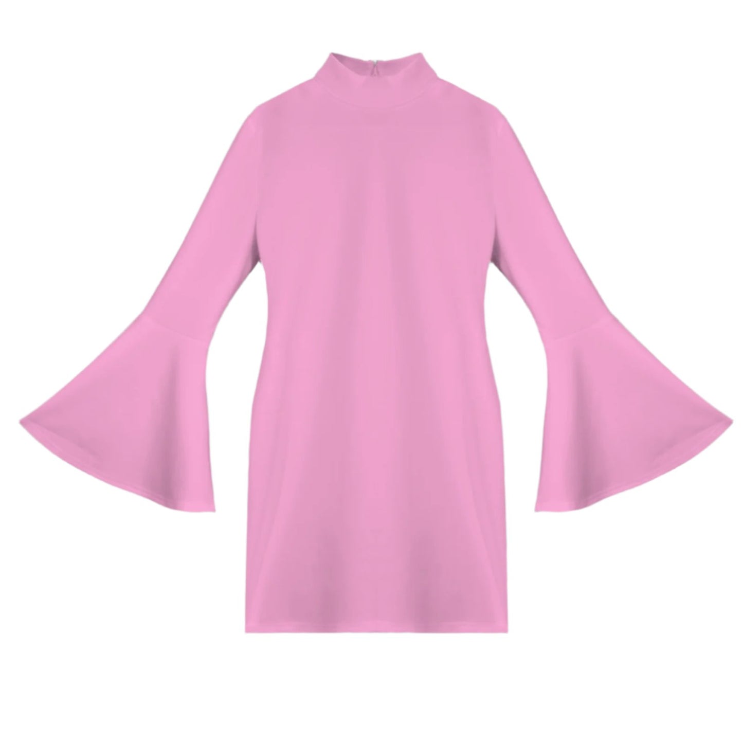 Pink Bell Sleeve go go Dress