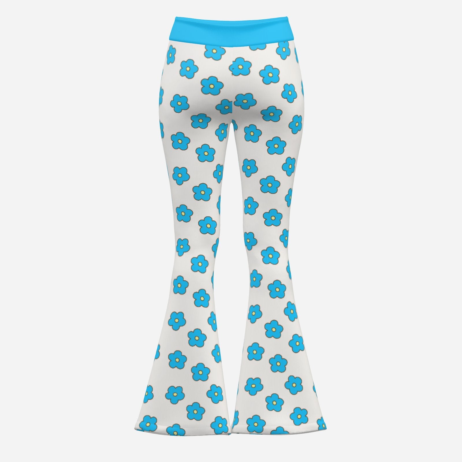 70s Turquoise Bell Bottom Pants | Retro Wide Leg Yoga Pants | Vintage Flare Leggings Women | Trendy Hip Buys