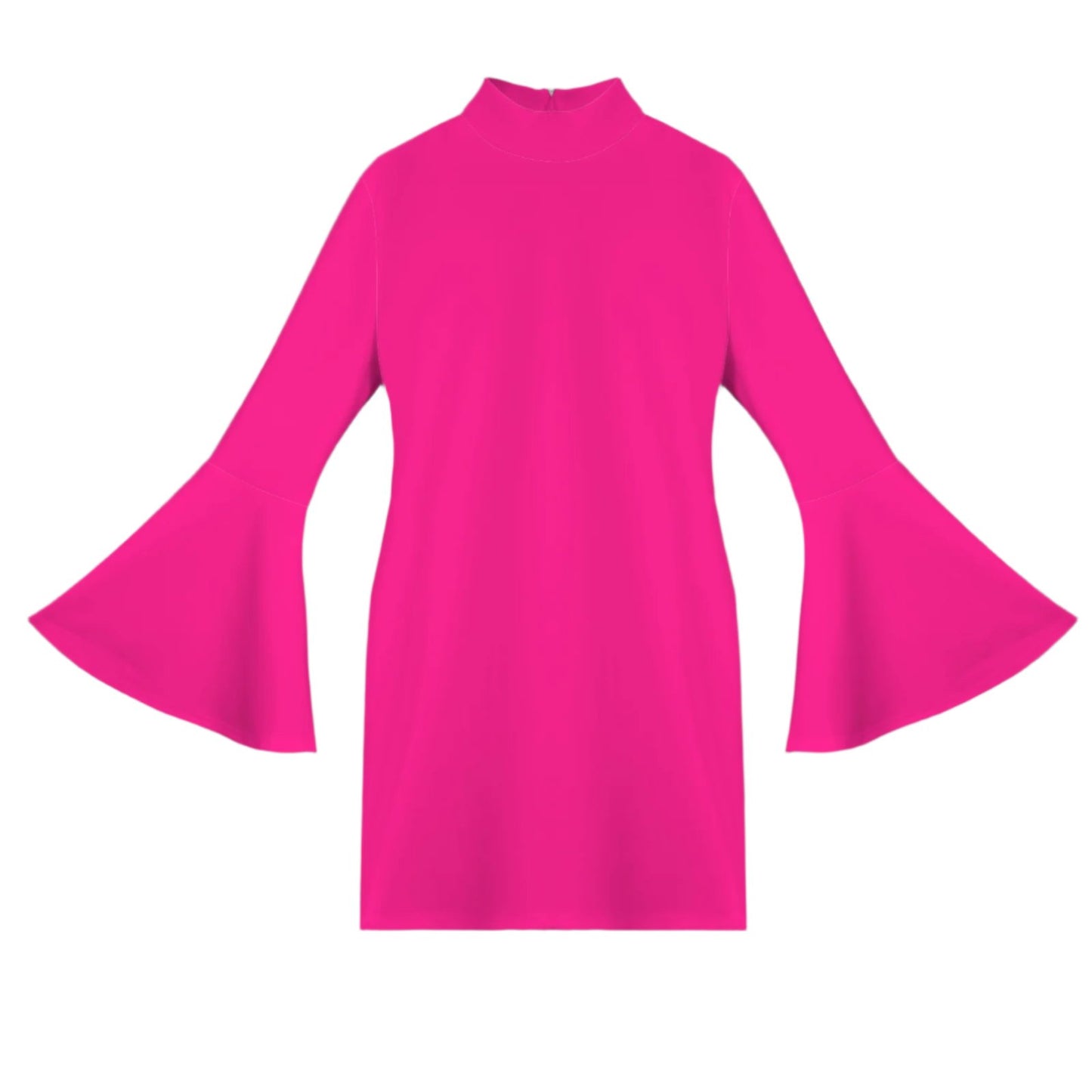 Hot Pink Bell Sleeve mini dress