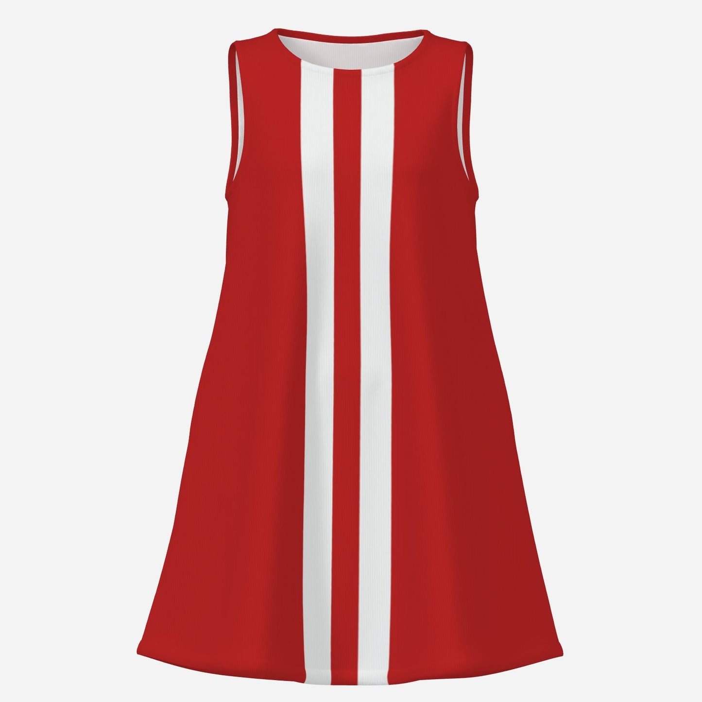60s Red Mod Mini Dress | Retro GoGo Tent Dress | Sleeveless Vintage Style Tent Dress | Trendy Hip Buys