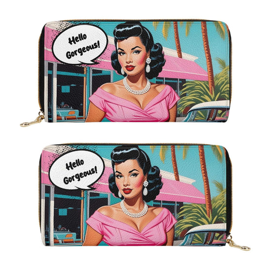 popartwallet,customnamewallet,artistic wallet, retro wallet, zipperwallet