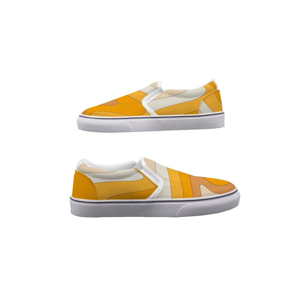 Retro Orange Herren-Loafer, Retro-Schuhe für Herren, Herren-Slip-On-Schuhe, Herren-Freizeitschuhe, maßgeschneiderte Schuhe, Retro-70er-Schuhe für Herren, 70er-Jahre-Stil-Herrenschuhe