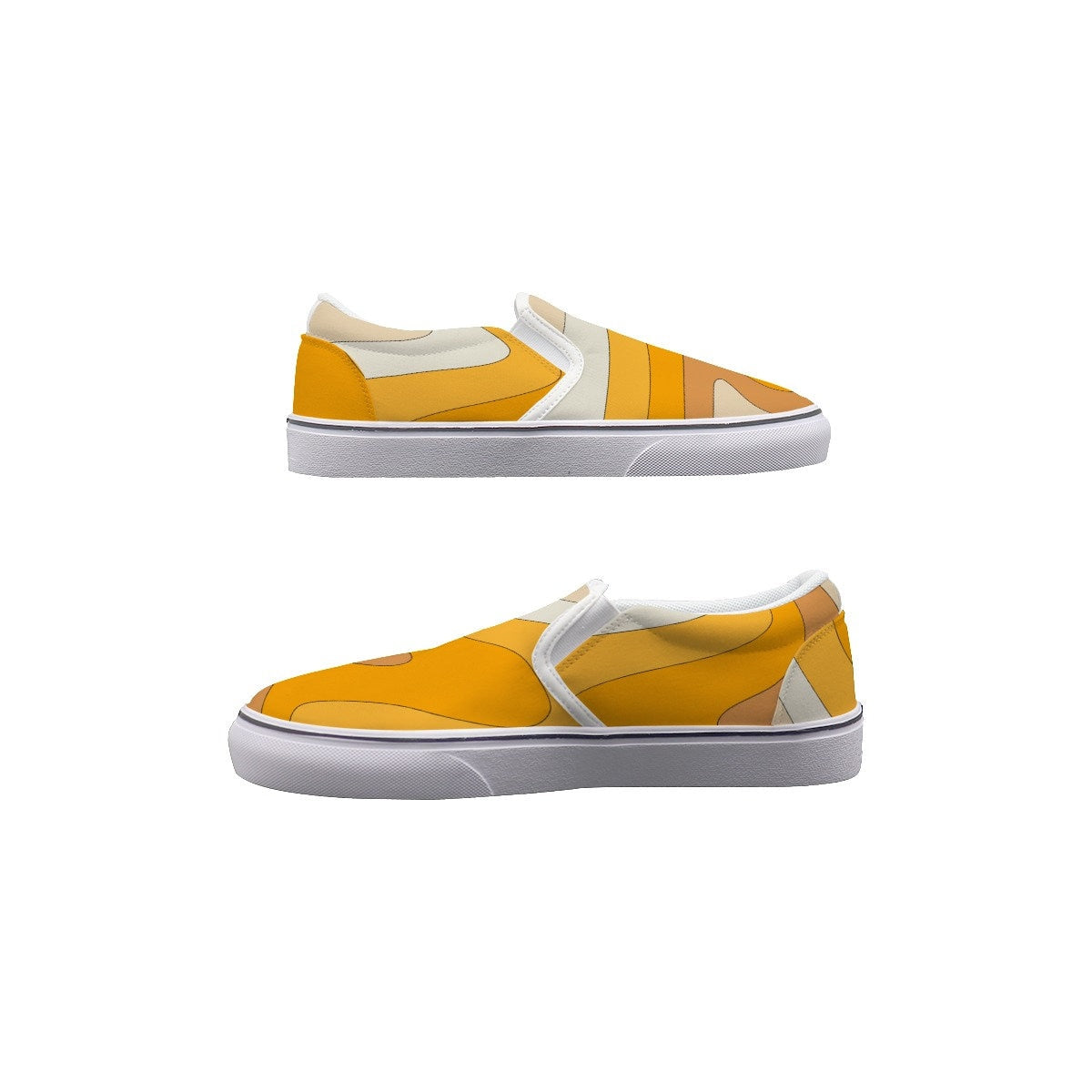 Retro Orange Herren-Loafer, Retro-Schuhe für Herren, Herren-Slip-On-Schuhe, Herren-Freizeitschuhe, maßgeschneiderte Schuhe, Retro-70er-Schuhe für Herren, 70er-Jahre-Stil-Herrenschuhe