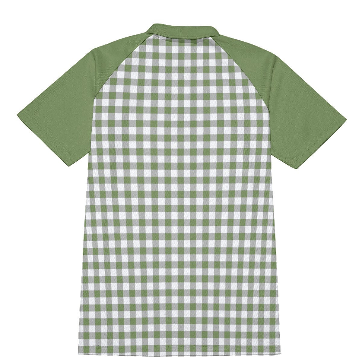 Polo-Shirt, grünes Polo-Shirt, Herren-Vintage-Shirt, Vintage-Stil-Shirt für Herren, Herren-Retro-Shirt, 60er-Jahre-Herren-Top, grünes Gingham-Shirt, Herren-Shirt
