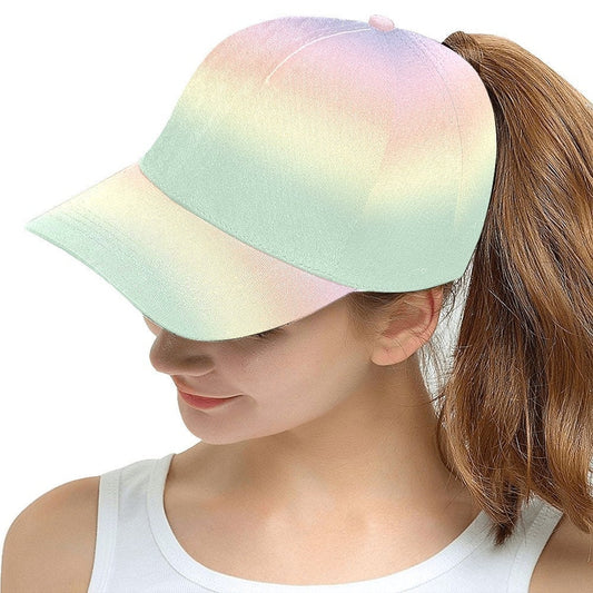 Damen-Baseballmütze, Unisex-Mütze, Regenbogenmütze, Regenbogenmütze, mehrfarbige Mütze, Baseballmütze, Modemütze, einzigartige Mütze, einzigartige Mütze