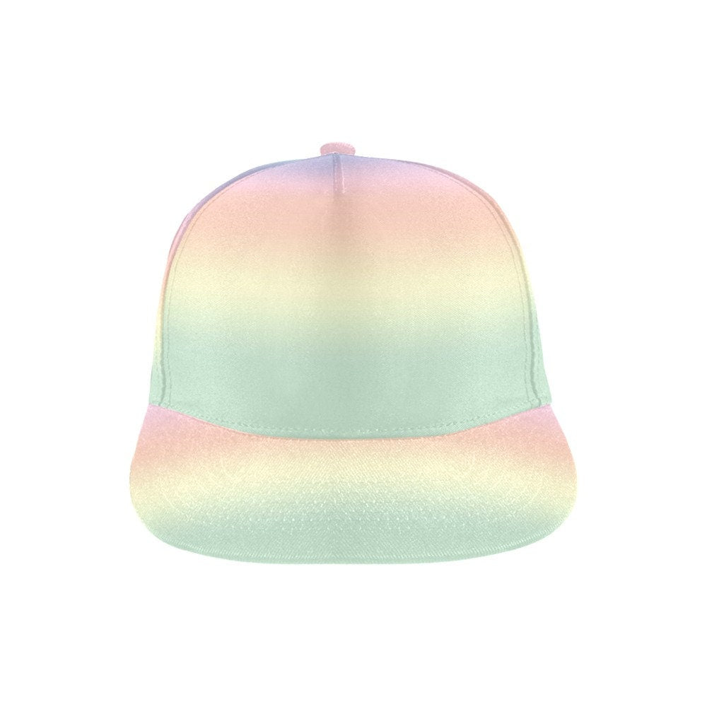 Damen-Baseballmütze, Unisex-Mütze, Regenbogenmütze, Regenbogenmütze, mehrfarbige Mütze, Baseballmütze, Modemütze, einzigartige Mütze, einzigartige Mütze