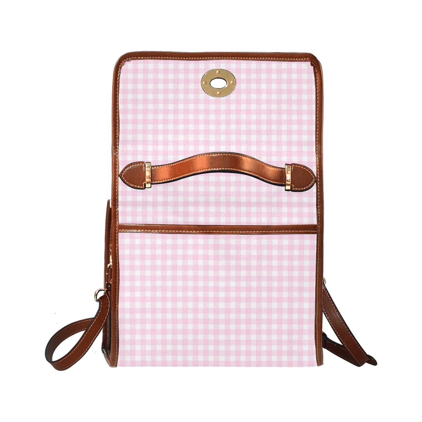 Damenhandtasche, Retro-Handtasche, rosa Gingham-Geldbörse, rosa Geldbörse, Damen-Geldbörse, Vintage-inspirierte Tasche, Pinup-Stil, rosa Gingham-Handtasche
