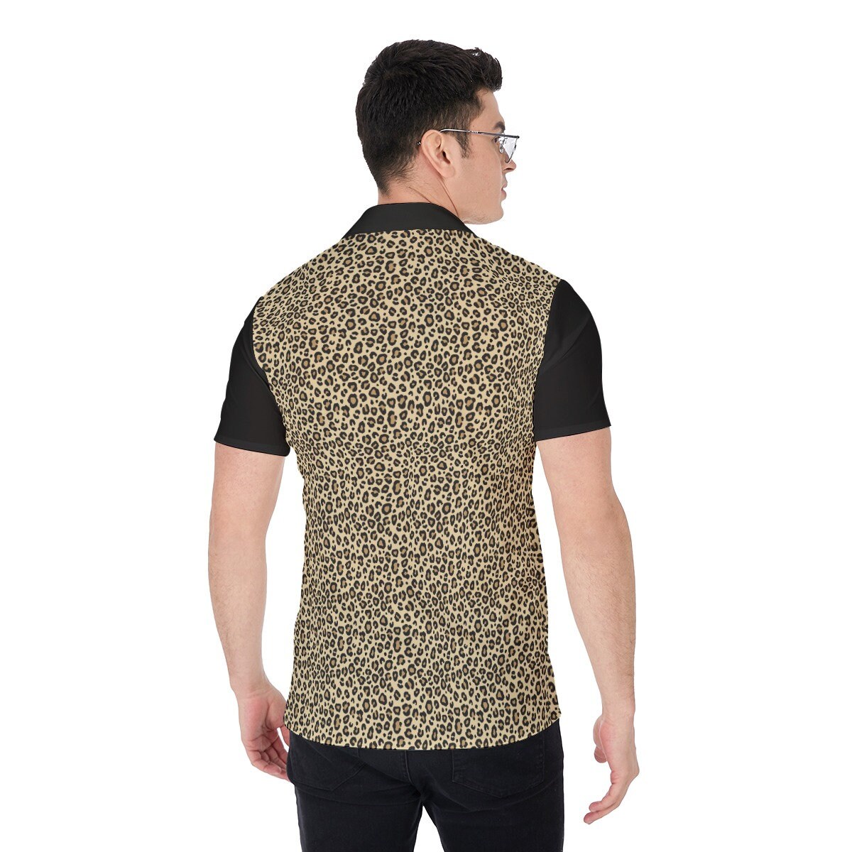 Leopard Print Shirt Men, Men's retro shirt, Men's Dress Shirt, Men's Leopard Print Shirt, Men's Dress Shirt, Sexy Shirt, Men's Button Down