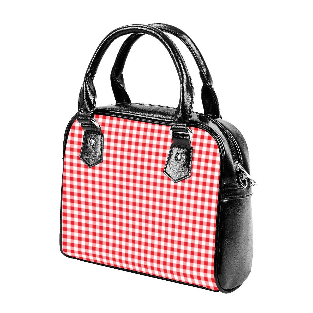 Red Gingham Handbag, 50s Style Bag, Red Handbag, Retro Bag, Retro Handbag, Red Gingham Purse,Women's Bags,Women's Purse,Small Handbag