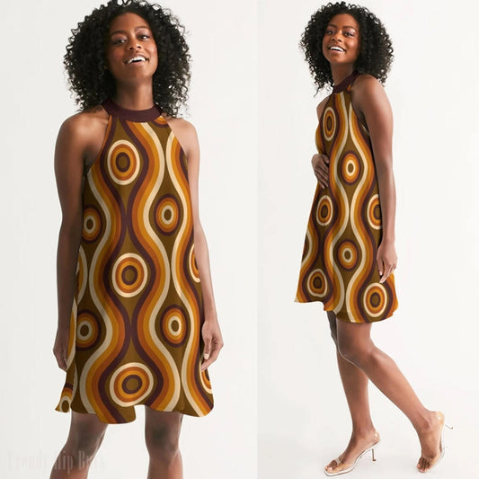 Vintage-Kleiderstil, Mod-Kleid, grooviges Kleid im 70er-Jahre-Stil, Hippie-Kleid, Retro-Kleid, Kleid im 60er-Jahre-Stil, 70er-inspiriertes Kleid, Kleid im Vintage-Stil