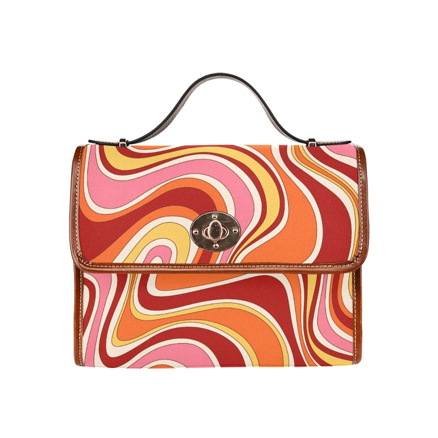 Vintage style handbag, Retro Handbag, Women's Purse, Hippie bag, 70s Style purse, Red Stripe Handbag,70s handbag, 70s inspired, Women's Bag