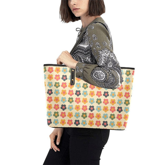 Mod-Handtasche, Tasche im 60er-Jahre-Stil, florale Handtasche, Retro-Handtasche, Handtasche im Vintage-Stil, große Handtasche, Mod-Tasche im 60er-Jahre-Stil, Retro-Tasche, mehrfarbige Handtasche