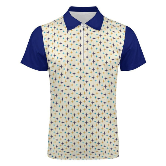 Poloshirt Herren, Herren Poloshirt, Retro Shirt Herren, 50er 60er Jahre Stil Shirt, Mid Century Shirt Style, Retro Poloshirt, Retro Indigo Shirt