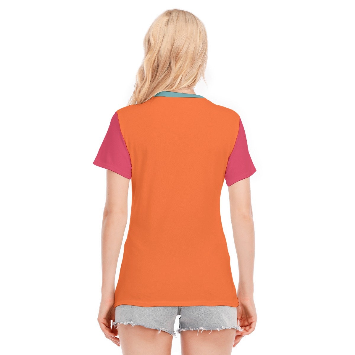 Retro-T-Shirt, T-Shirts mit Worten, Vintage-T-Shirt mit Worten, orangefarbenes T-Shirt mit Worten, Hippie-T-Shirt für Damen, orangefarbenes T-Shirt im Vintage-Stil, einzigartiges T-Shirt